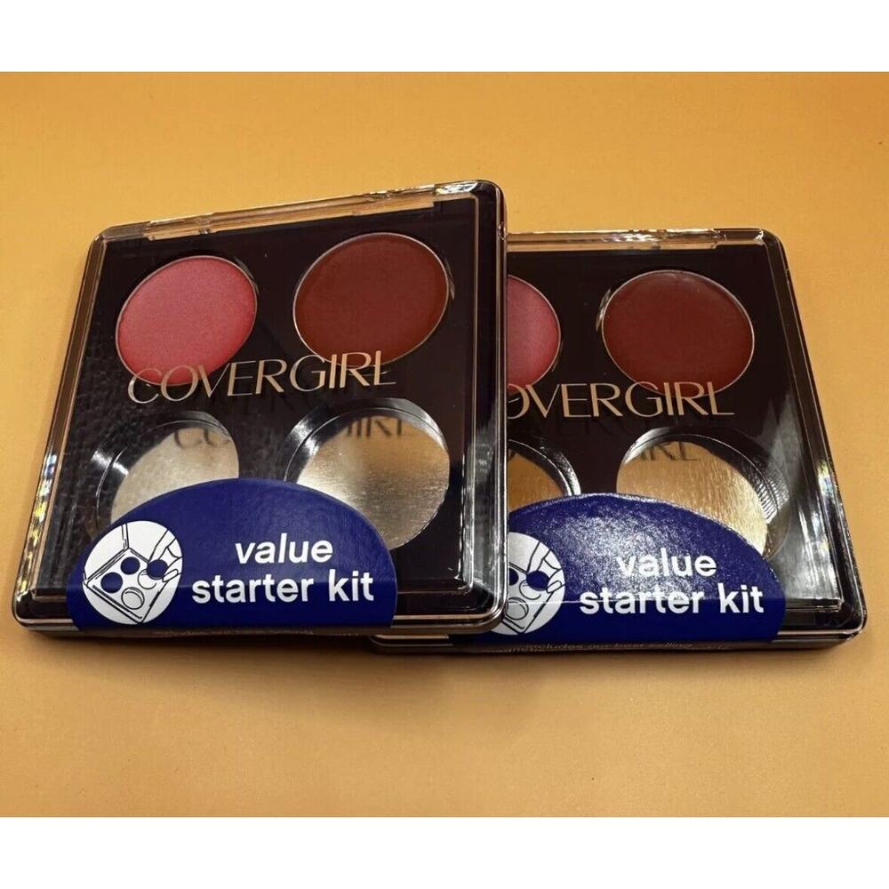 PACK OF 2 Covergirl Starter Kit - Magnetic Color Pots Rose Quartz Vintage Wine